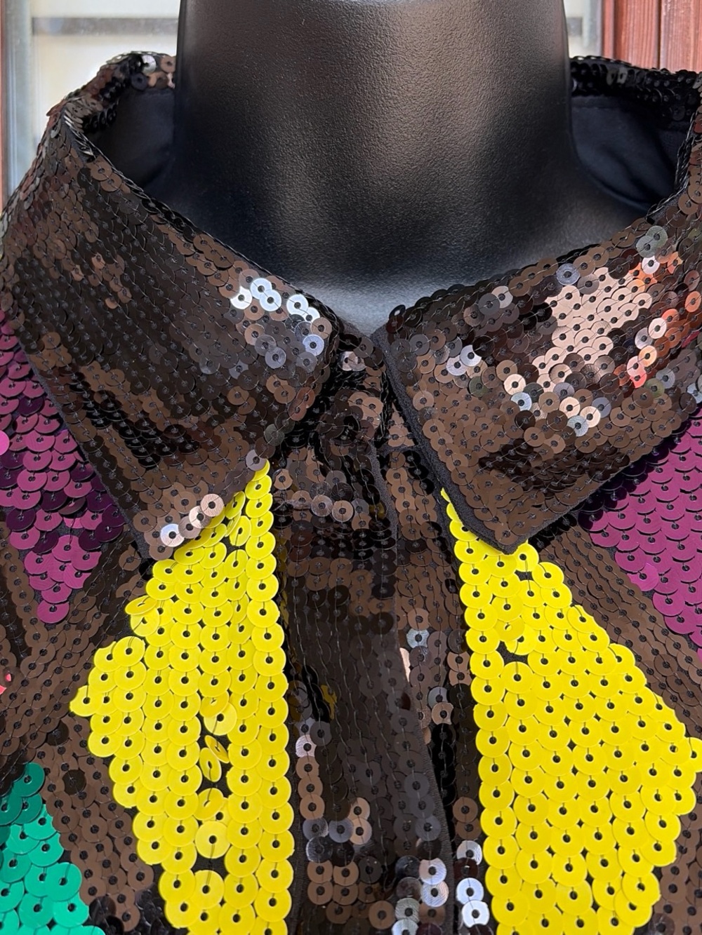 Nasty Gal Multicolor Sequin Harlequin Blazer - Picture 4 of 13